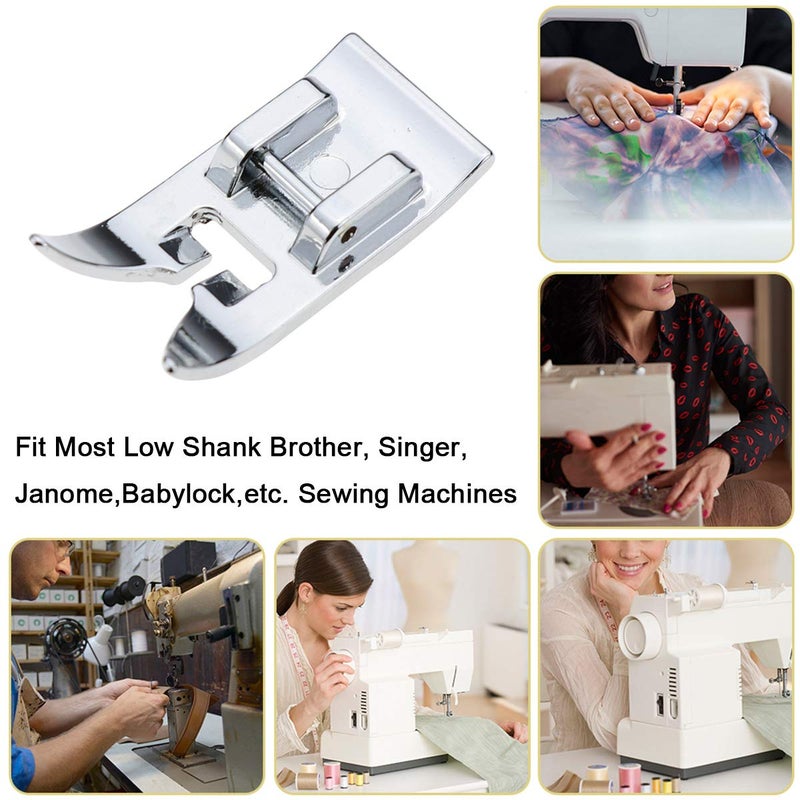 Stormshopping 2 Pieces Zig Zag, Straight Stitch Presser Foot Universal General Purpose Zigzag Snap On Foot for Singer, Brother, Janome, Kenmore, Babylock, Toyota, Etc Domestic Sewing Machines - Image 5